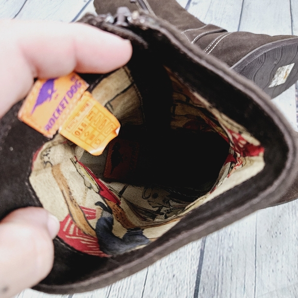 ROCKET DOG | wedge heel suede side zip boots - Picture 9 of 10